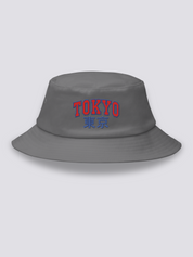 Bucket Hat Logo Tokio Gris - Ropa Japonesa