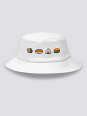 Bucket Hat Maki Nigiri Onigiri Blanco - Ropa Japonesa
