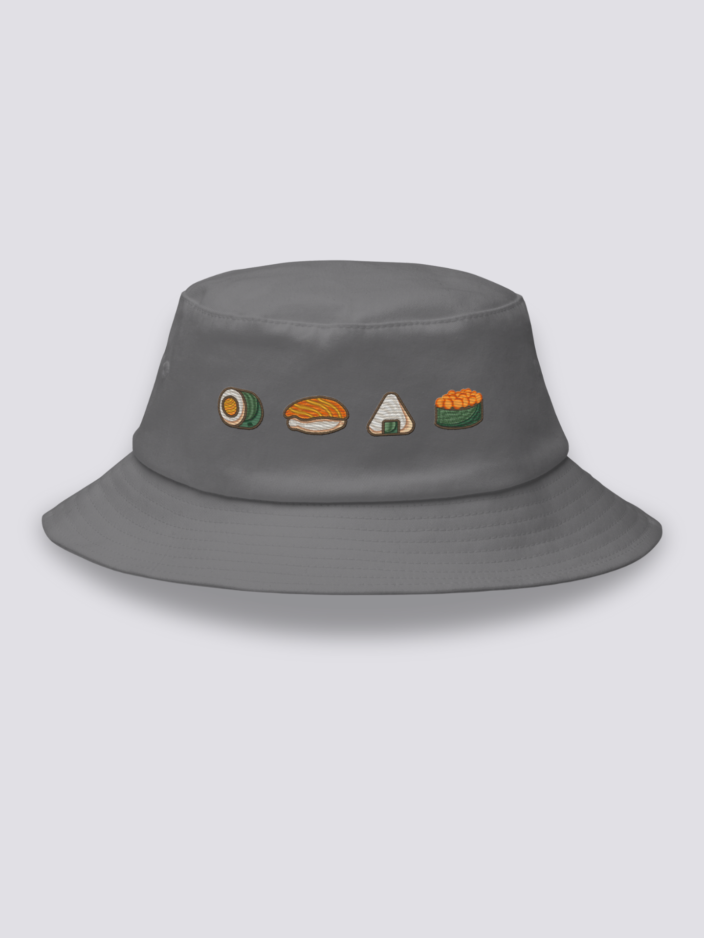Bucket Hat Maki Nigiri Onigiri Gris - Ropa Japonesa