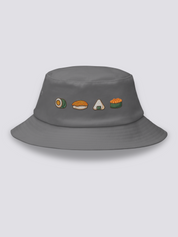 Bucket Hat Maki Nigiri Onigiri Gris - Ropa Japonesa