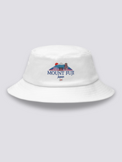 Bucket Hat Monte Fuji Blanco - Ropa Japonesa
