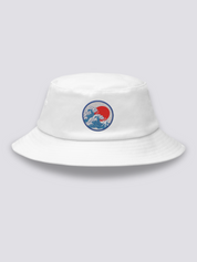 Bucket Hat Ola de Kanagawa Blanco - Ropa Japonesa