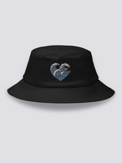 Bucket Hat Olas Japonesas Negro - Ropa Japonesa