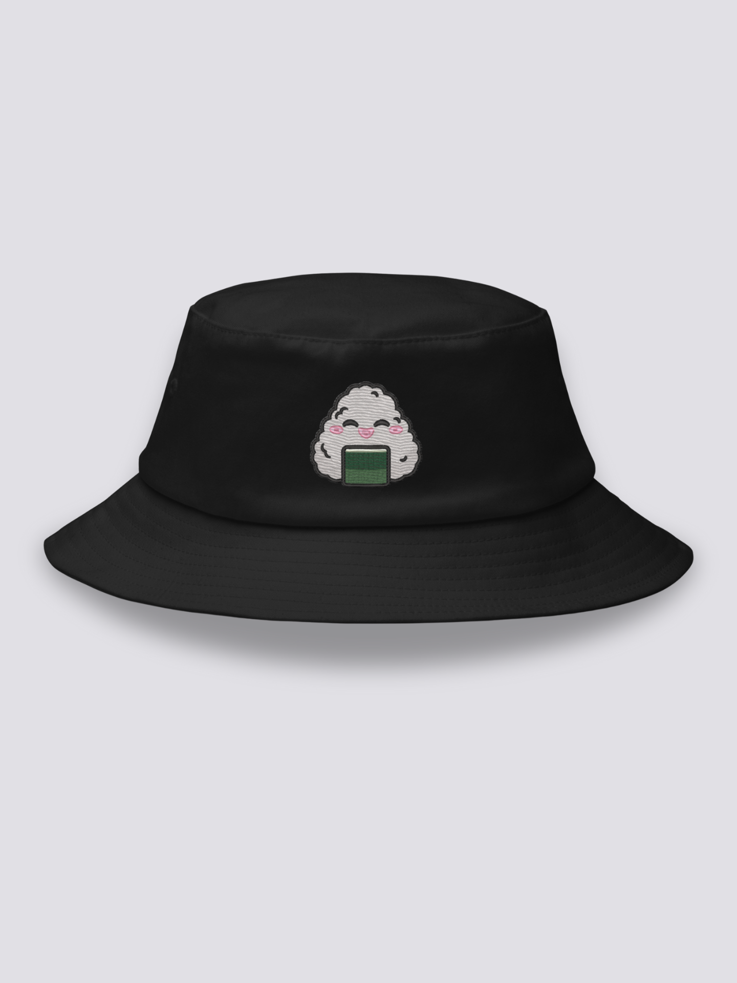 Bucket Hat Onigiri Negro - Ropa Japonesa