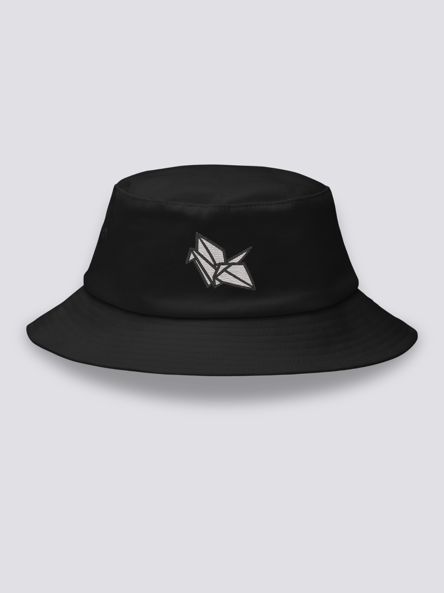 Bucket Hat Origami Negro - Ropa Japonesa