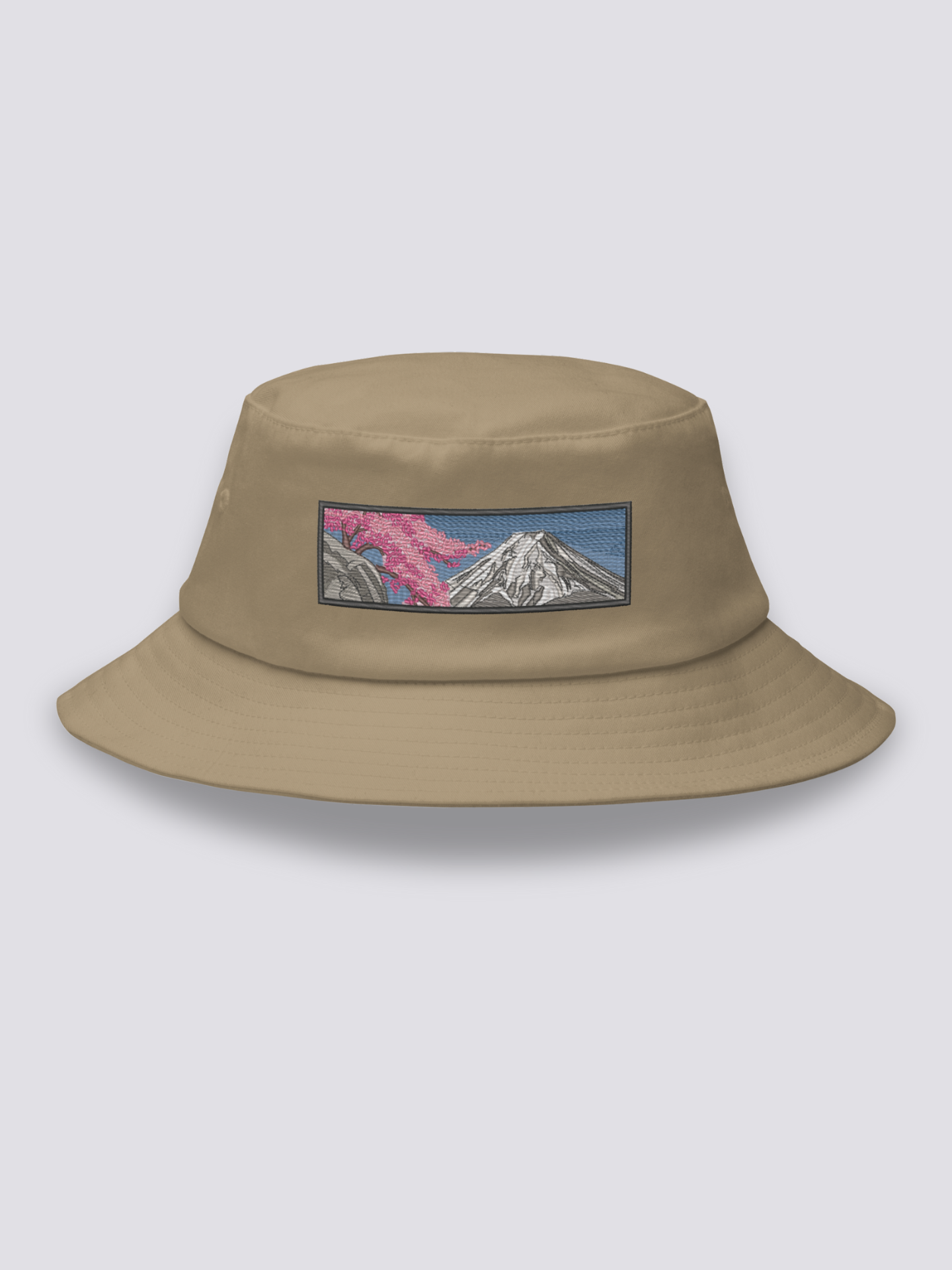 Bucket Hat Paisaje Japonés Caqui - Ropa Japonesa