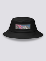 Bucket Hat Paisaje Japonés Negro - Ropa Japonesa