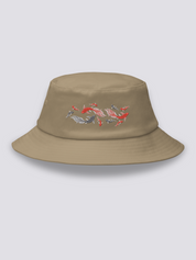 Bucket Hat Pez Japonés Caqui - Ropa Japonesa