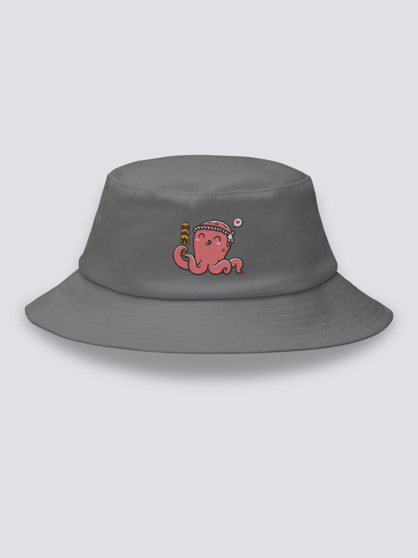 Bucket Hat Pulpo Gris - Ropa Japonesa