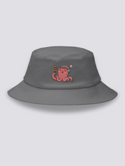 Bucket Hat Pulpo Gris - Ropa Japonesa