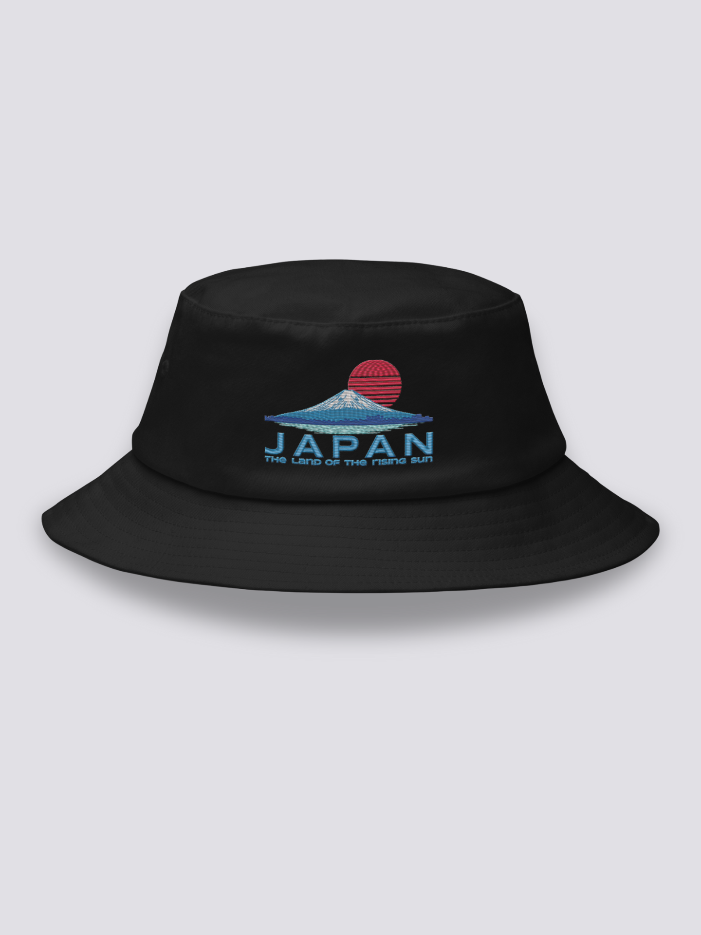 Bucket Hat Rising Sun Negro - Ropa Japonesa