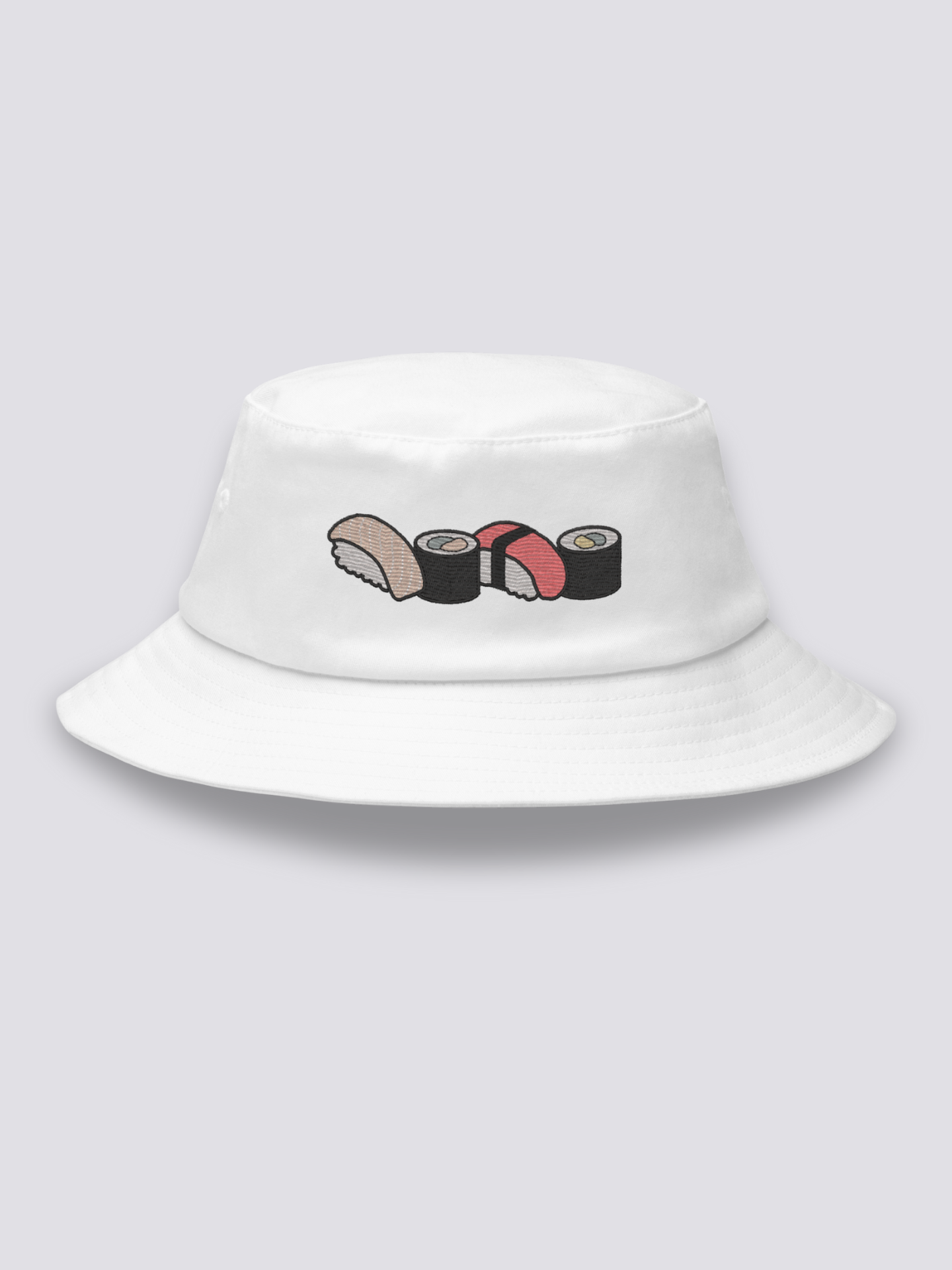 Bucket Hat Sushi Japonés Blanco - Ropa Japonesa