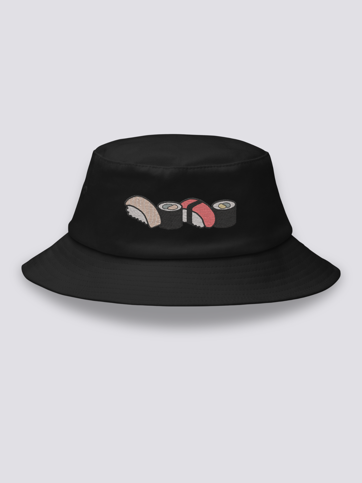Bucket Hat Sushi Japonés Negro - Ropa Japonesa