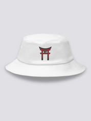 Bucket Hat Torii Blanco - Ropa Japonesa