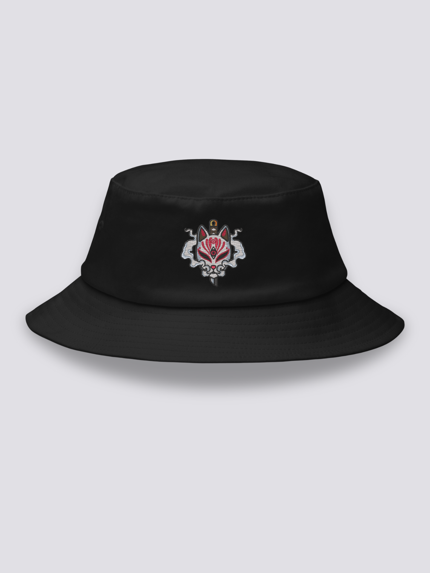 Bucket Hat Zorro Japonés Negro - Ropa Japonesa