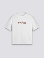 Camiseta astronauta ramen torii estampado japonés oversize