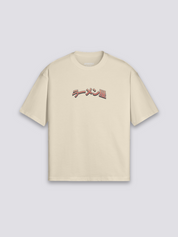 Camiseta astronauta ramen torii estampado japonés oversize