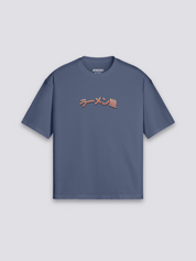 Camiseta astronauta ramen torii estampado japonés oversize