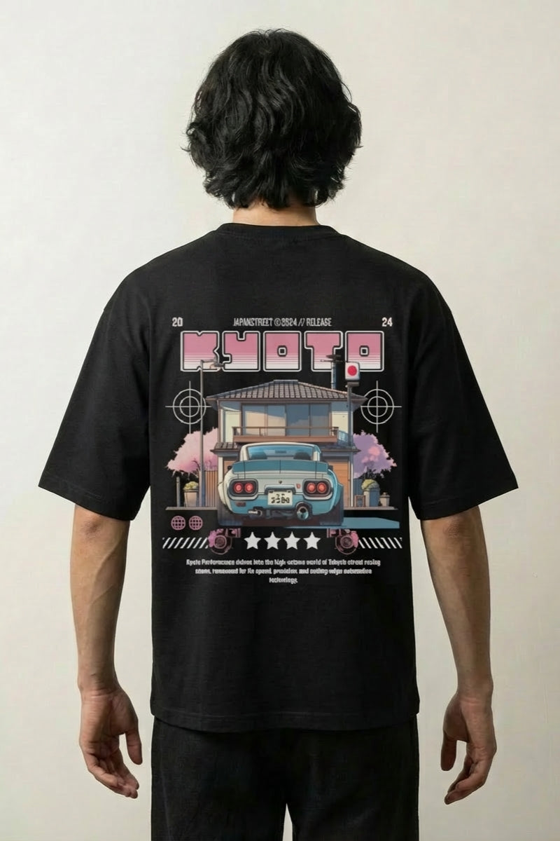 Camiseta Coche Japonés - きょうと camiseta japonesa streetwear Ropa Japonesa