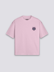 Camiseta samurái cyberpunk esqueleto estampado japonés oversize