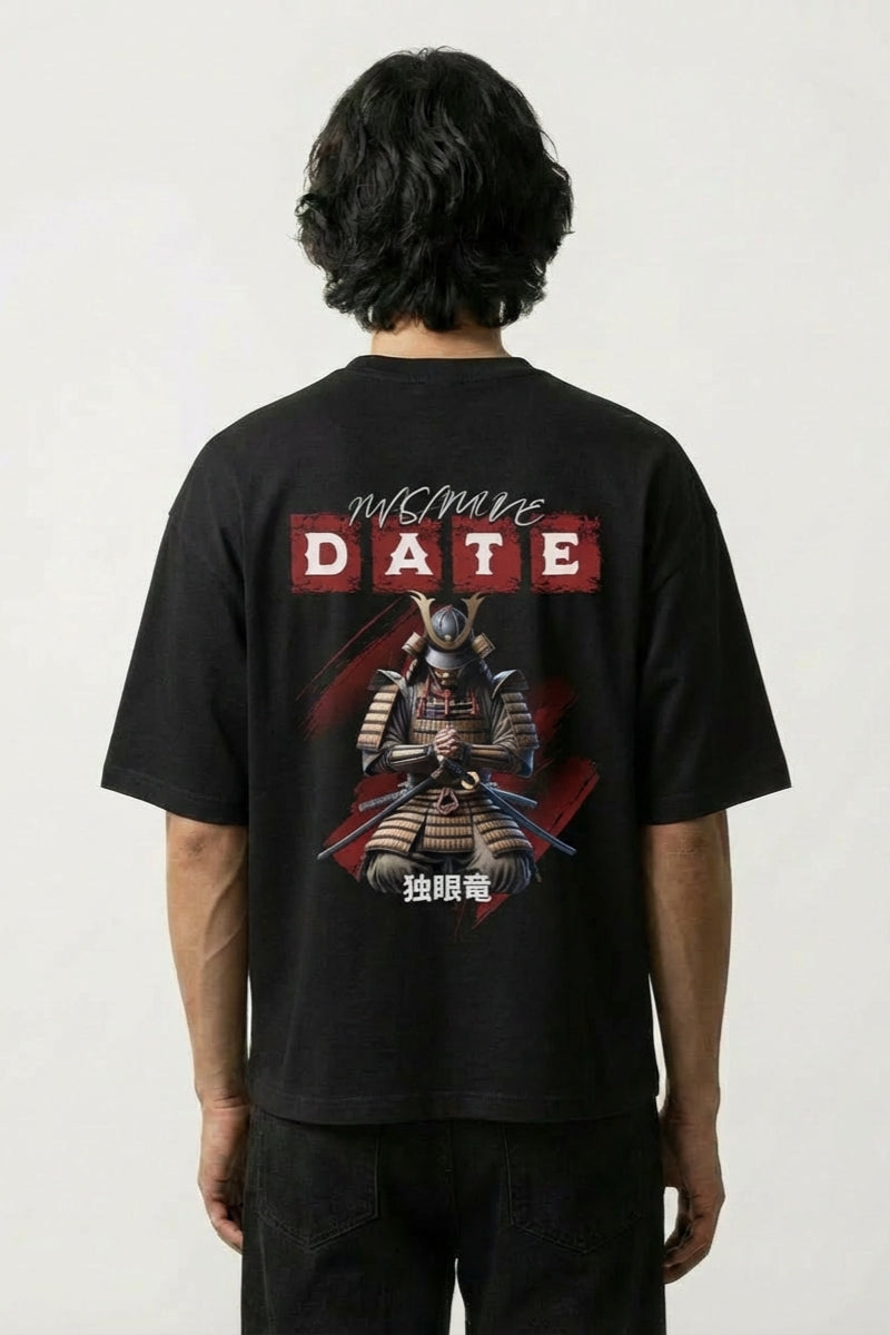 Camiseta Date Masamune - 独眼竜 — Negro