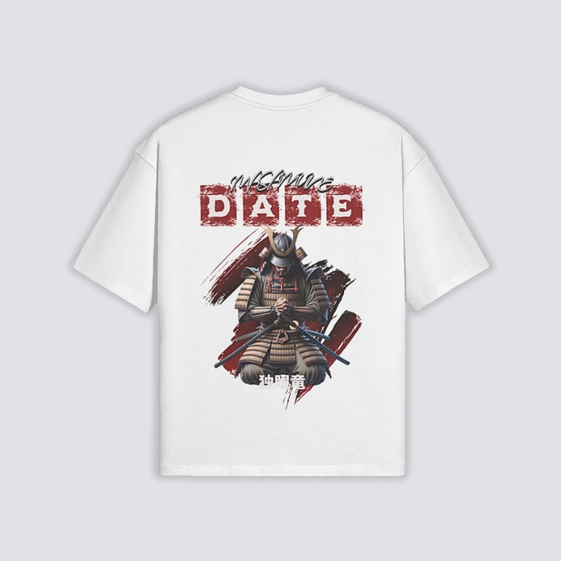 Camiseta Date Masamune - 独眼竜 — Blanco