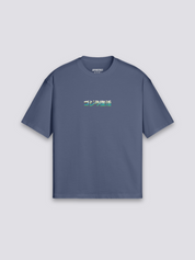 Camiseta monstruo gigante kaijū estampado japonés oversize