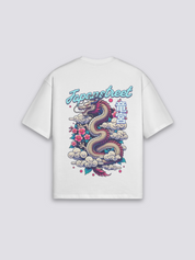 Camiseta Ryūjin dragón de mar estampado japonés oversize