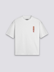 Camiseta vintage carpa koi y ola estampado japonés oversize
