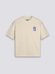 Camiseta kawaii leche de fresa estampado japonés oversize