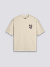 Camiseta Kitsune estampado japonés oversize