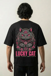 Camiseta Maneki Neko - 招き猫 camiseta japonesa streetwear Ropa Japonesa