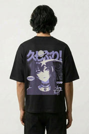 Camiseta manga shōjo estampado japonés oversize Ropa Japonesa
