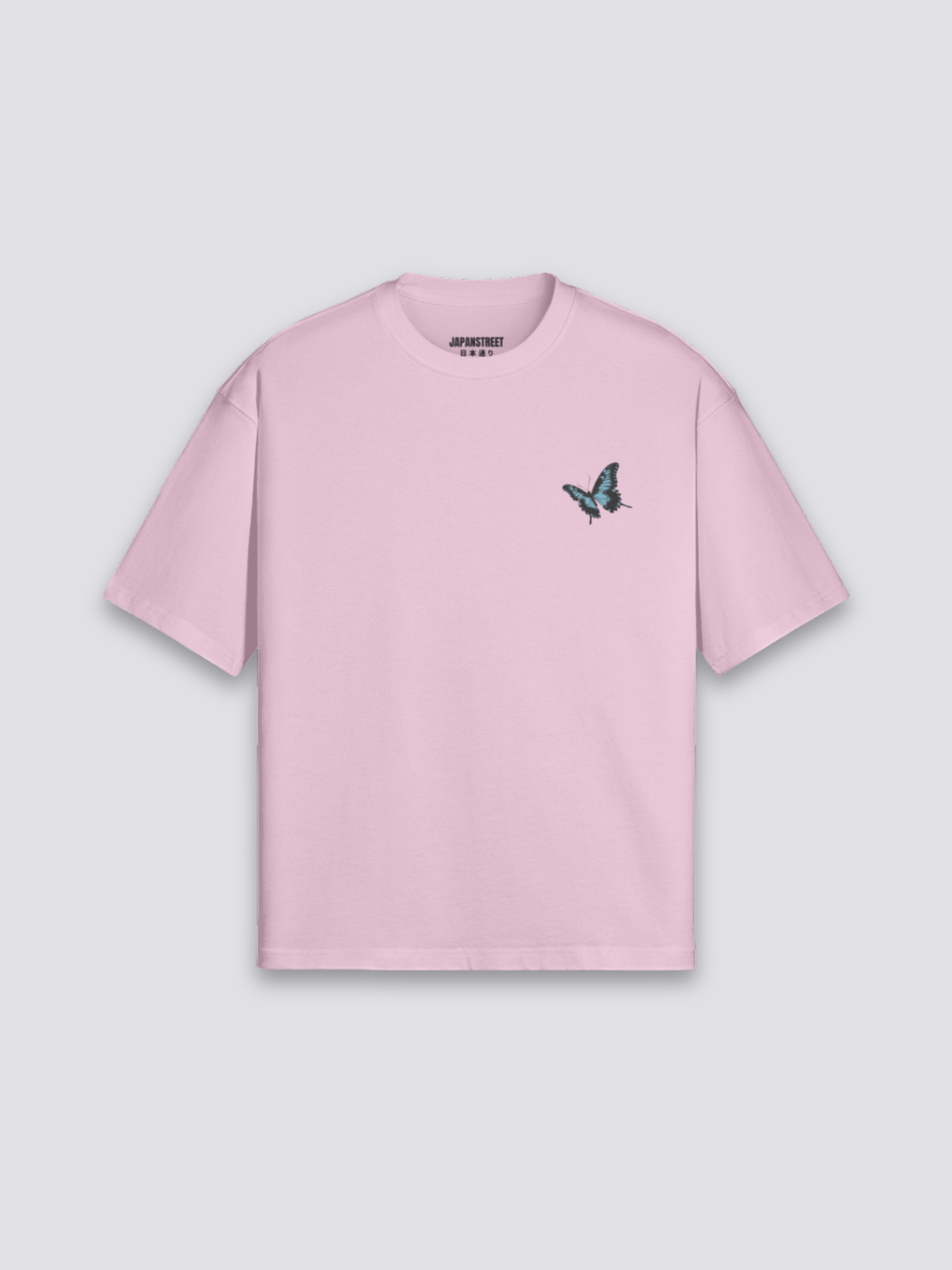 Camiseta mariposa japonesa estampado japonés oversize