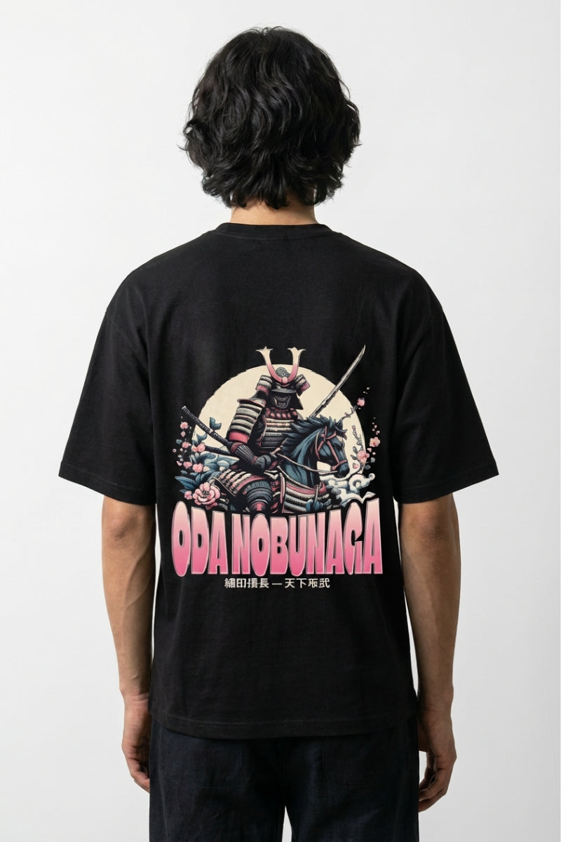 Camiseta Oda Nobunaga - 天下布武 — Negro