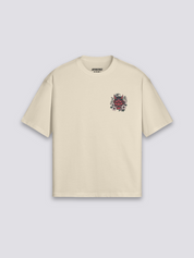 Camiseta Oni máscara hannya estampado japonés oversize