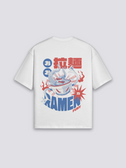 Camiseta ramen fury dragón estampado japonés oversize