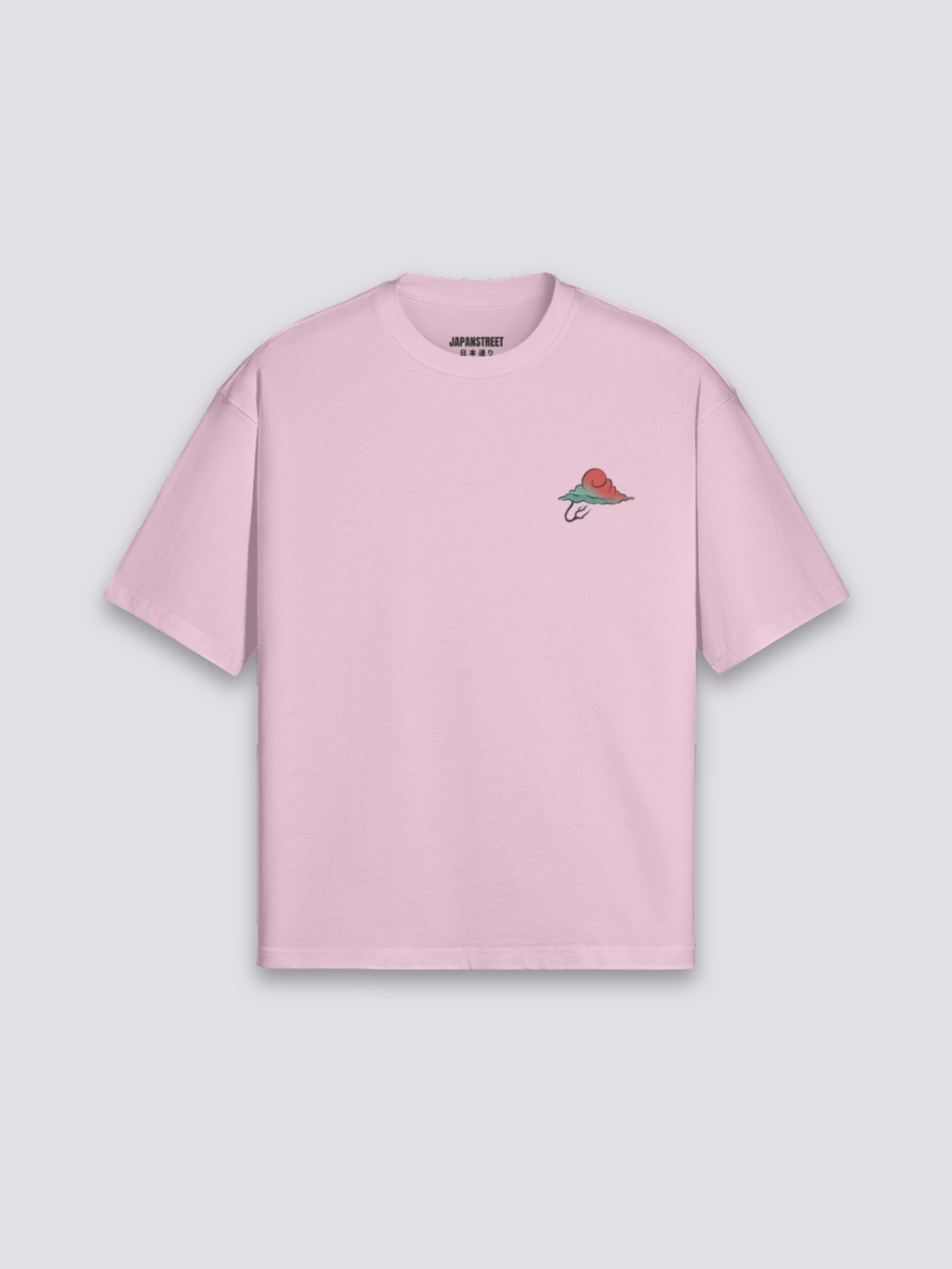 Camiseta retro japonesa rana samurái estampado japonés oversize