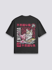 Camiseta tradicional japonesa estampado japonés oversize