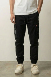 Pantalones Cargo Gris Military Techwear pantalón streetwear urbano japonés Ropa Japonesa