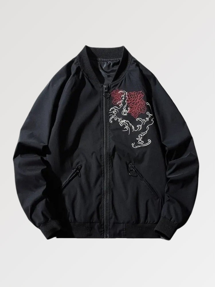 Cazadora japonesa Classical Ryu vista trasera bordado poliéster cazadora souvenir sukajan streetwear japonés Ropa Japonesa