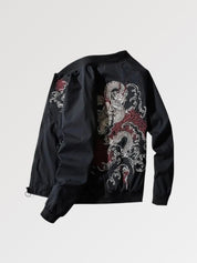 Cazadora japonesa Classical Ryu vista trasera bordado poliéster cazadora souvenir sukajan streetwear japonés Ropa Japonesa