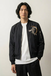 Chaqueta bomber de estilo japonés Yosukajan vista trasera bordado poliéster cazadora souvenir sukajan streetwear japonés Ropa Japonesa