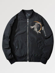 Chaqueta bomber de estilo japonés Yosukajan vista trasera bordado poliéster cazadora souvenir sukajan streetwear japonés Ropa Japonesa