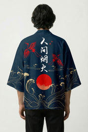 Chaqueta Haori Okinawa Édition para hombre haori japonés llevado mannequin estilo streetwear Ropa Japonesa