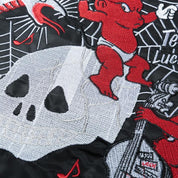 Cazadora japonesa Demon Devil Session vista trasera bordado poliéster cazadora souvenir sukajan streetwear japonés Ropa Japonesa