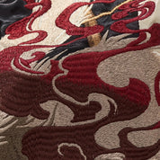 Chaqueta sukajan bordada Shirokage crudo poliéster divinidad guerrera streetwear japonés Ropa Japonesa