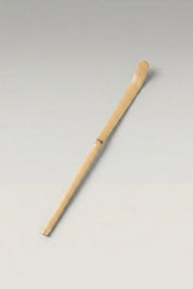 Chashaku de bambú beige, cucharilla de matcha japonesa
