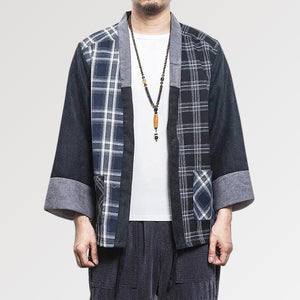Kimono de cuadros 'Seiya'