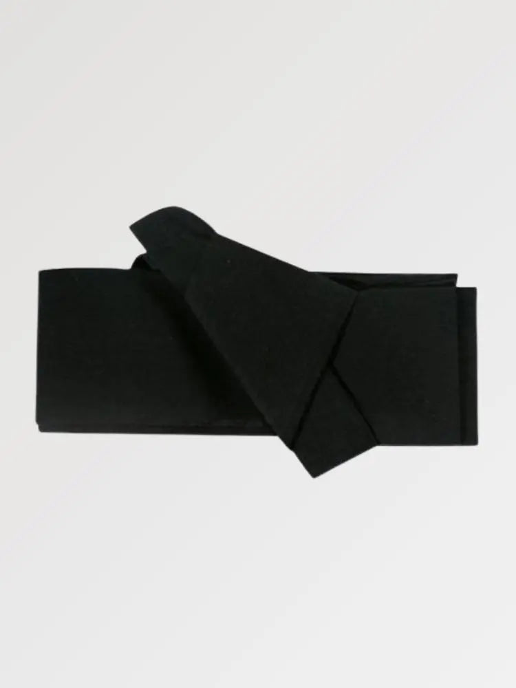 Cinturón obi de hombre Sapporo negro enteramente mate uniforme kakuobi Ropa Japonesa